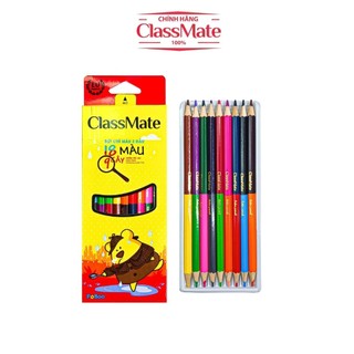 Bút Chì Màu 2 Đầu Hộp 12 Màu ARTMATE Chất Liệu Cao Cấp ,Mềm Mịn, An Toàn Cho Bé Tập Tô- Hộp 6 Cây AM-CL301