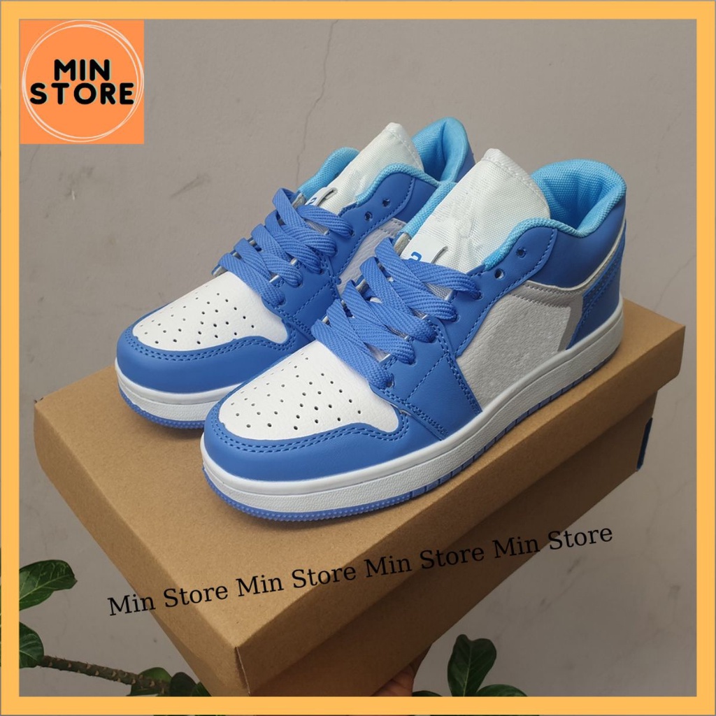 GIÀY THỂ THAO NAM NỮ CỔ THẤP MÀU XANH DƯƠNG MINSTORE.