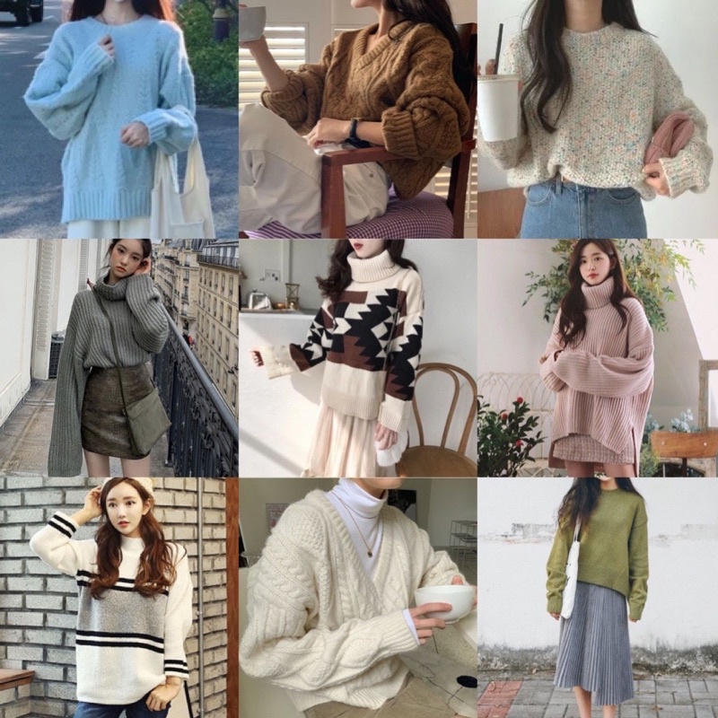 ÁO LEN SWEETER LÔNG THỎ ÁO LEN GIỮ NHIỆT BASIC PHONG CÁCH HÀN QUỐC SI TUYỂN ĐẸP ĐỘC LẠ ĐG 39K. MUA 2C CÒN 70K