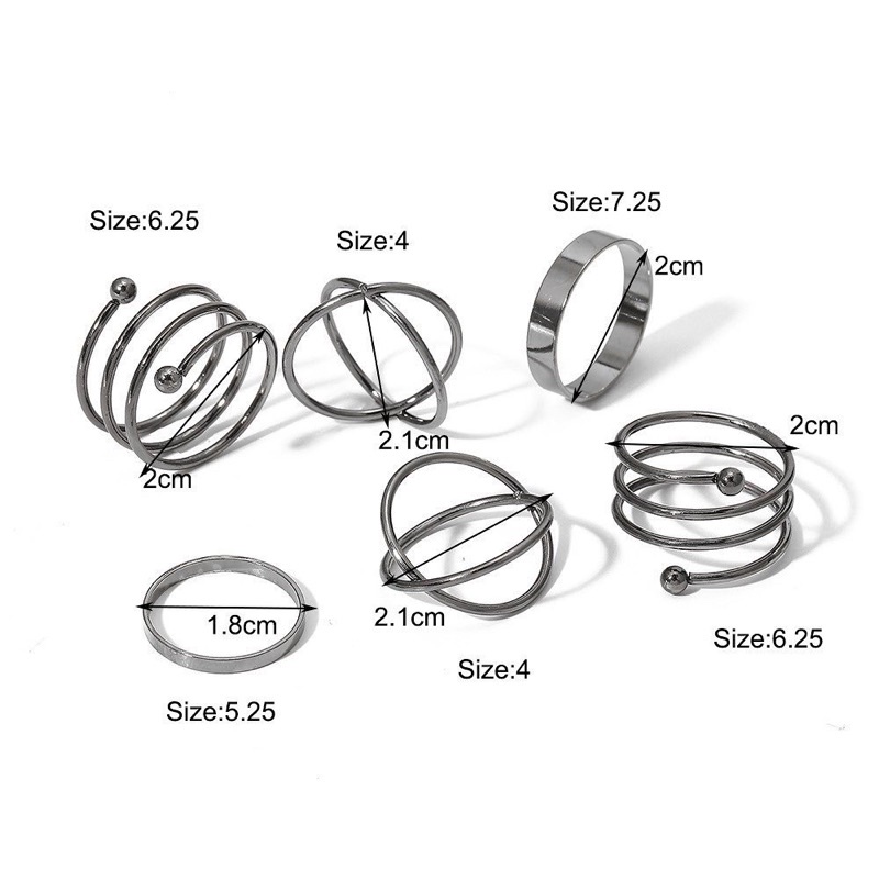 Set Nhẫn Đen Kiểu - NHAN1097