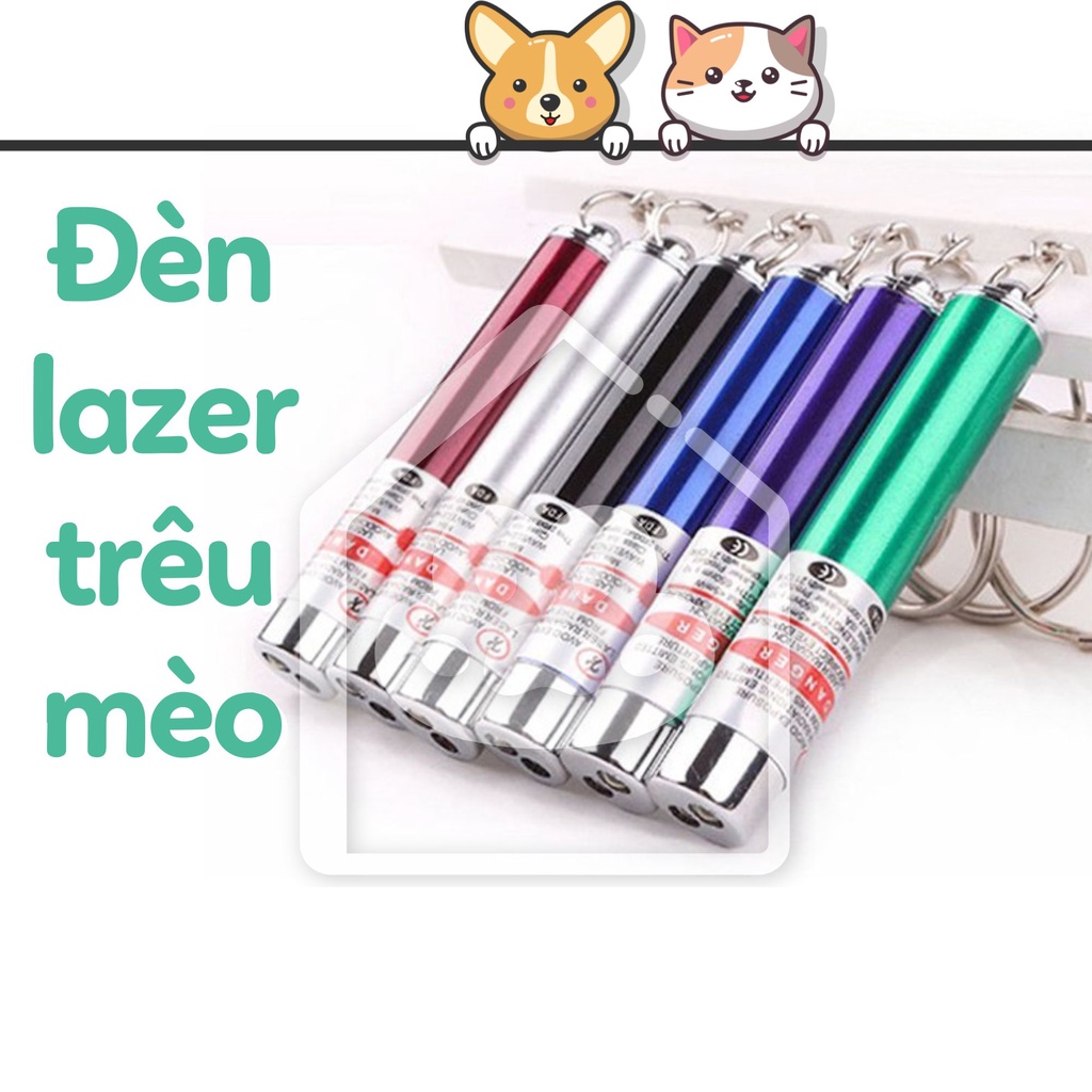 Đồ chơi đèn lazer trêu chọc chó mèo tặng kèm 3 cục pin - Bivido