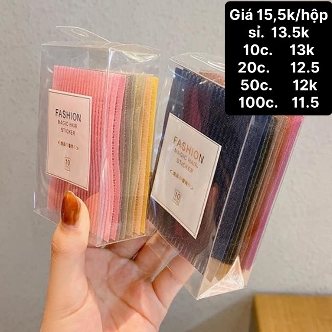 Hộp 10 MIẾNG DÁN TÓC HÀN QUỐC MẪU MỚI (hộp)