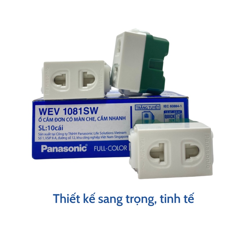 Ổ Cắm Đơn Có Màn Che 16A - WIDE Panasonic