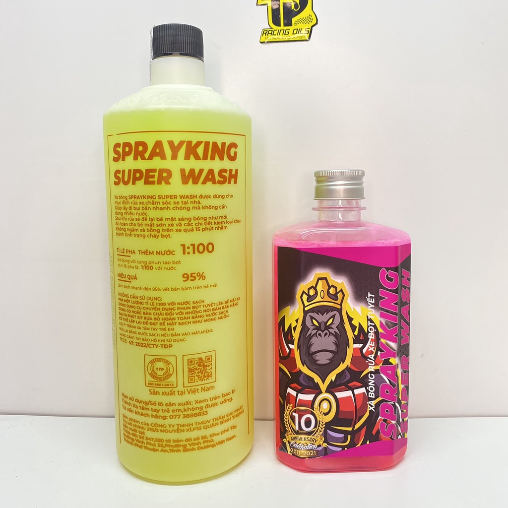 Nước rửa xe không chạm Sprayking Super Wash phiên bản Mr Clean rửa xe siêu sạch, không hại da tay