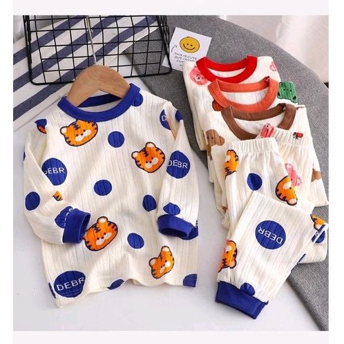 Bộ Cotton Dài Tay mặc nhà Cho Bé Trai bé Gái Nhiều Màu,Hàng Quản Châu , Chất Thông Hơi