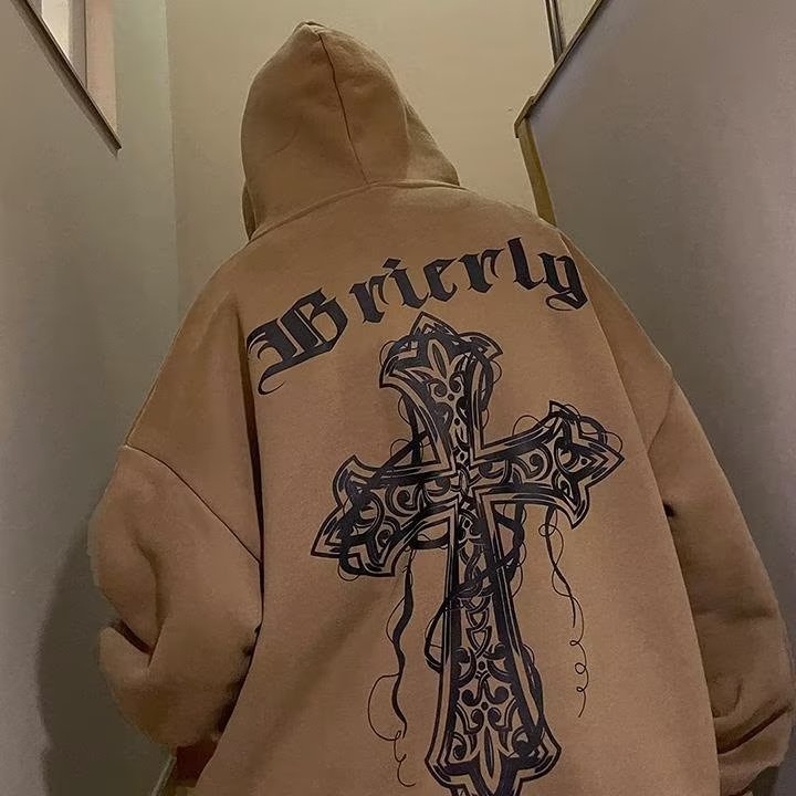 Áo Hoodie Tay Dài Oversize In Chữ Thời Trang Cho Nam Nữ