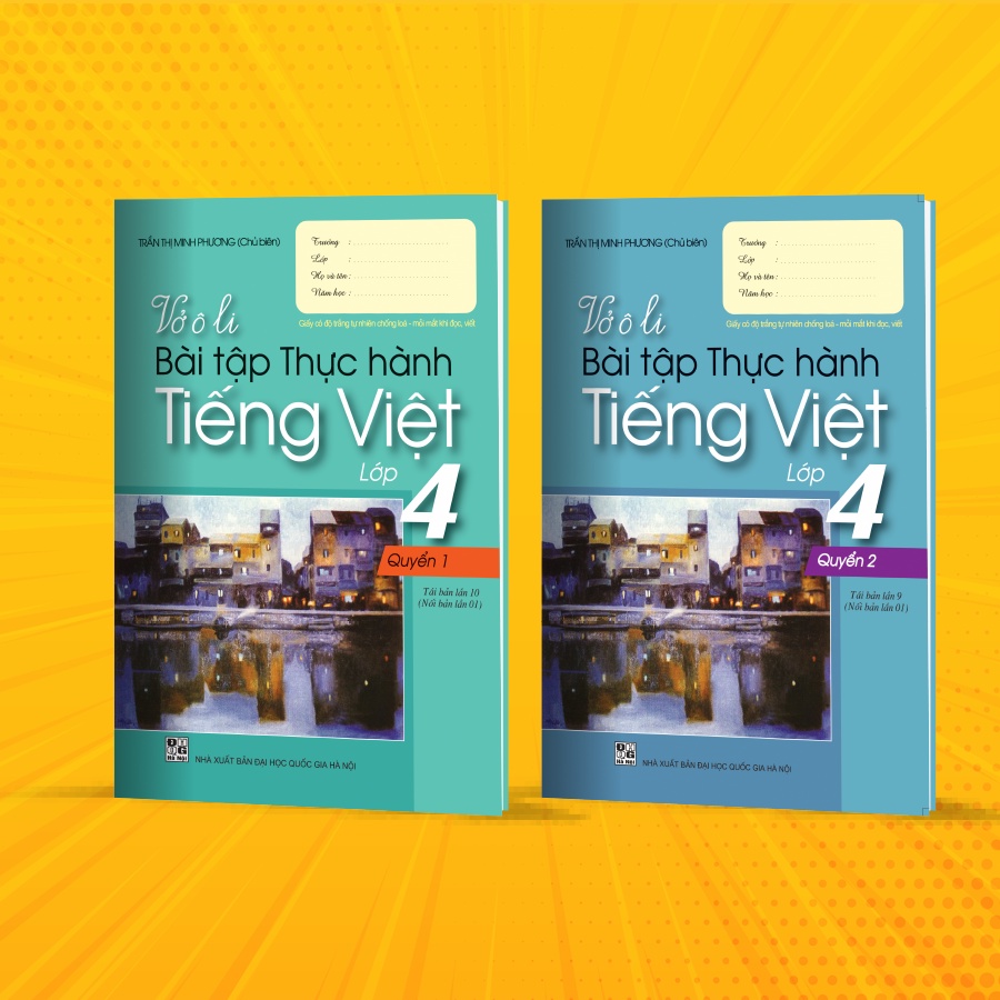 Sách bộ vở ô li bài tập thực hành Tiếng việt lớp 4 (2 quyển)