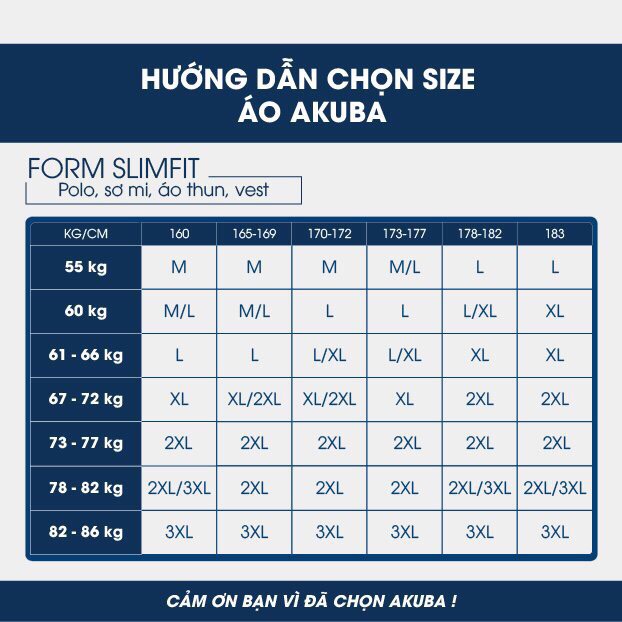 [TRỢ GIÁ] Áo sơ mi nam AKUBA thanh lịch thoáng mát, đứng form 01M5013