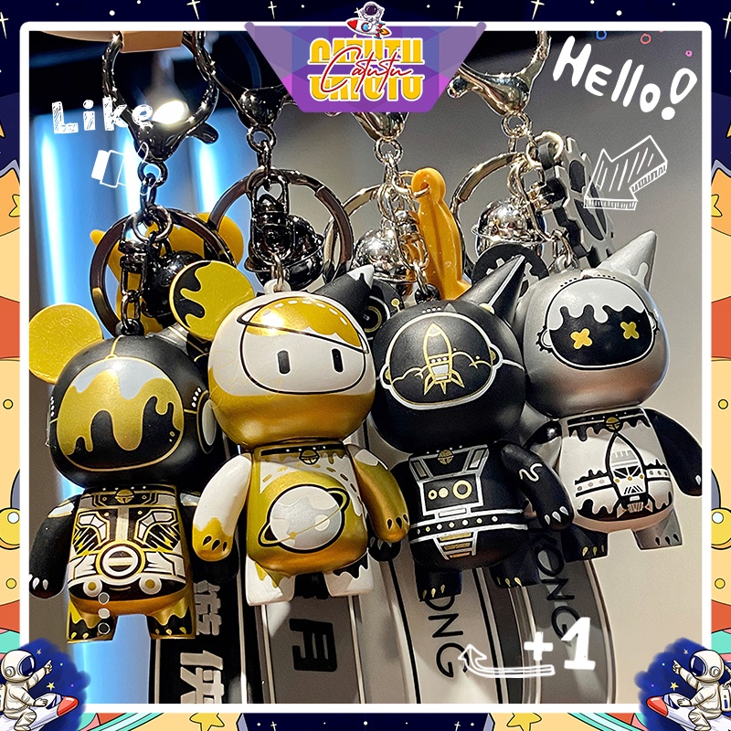 Móc Khóa Nam Bearbrick Phi hành Gia Plus Móc khóa xe máy Nam Ngầu Đẹp Đôi Cặp Ô tô treo Ba lô Hot Trend Quà Tặng CATUTU