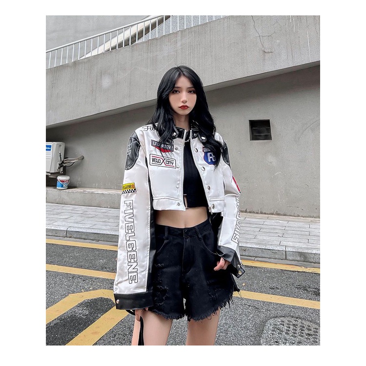 Áo Khoác Bóng Chày Phong Cách Hip hop Mỹ Cá Tính Cho Cặp Đôi