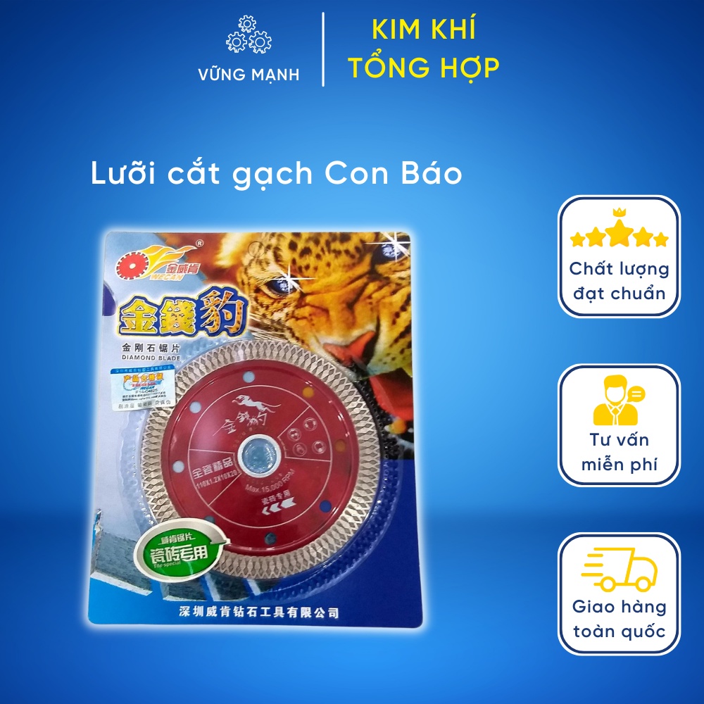 Lưỡi cắt gạch Con báo ⚡ CHUẨN LOẠI 1 ⚡ Hộp 10 lưỡi cắt gạch dùng cho máy cầm tay phù hợp với nhiều vật liệu cứng