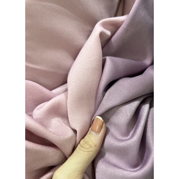 [ VẢI NAKI ] Vải LỤA TẰM ƯỚT vải dày ko cần lót, co giãn mềm mịn mát may áo dài váy đầm.khổ 1,5m