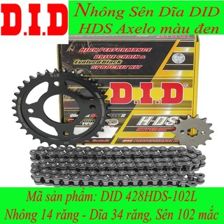 Nhông sên dĩa did xe axelo hds