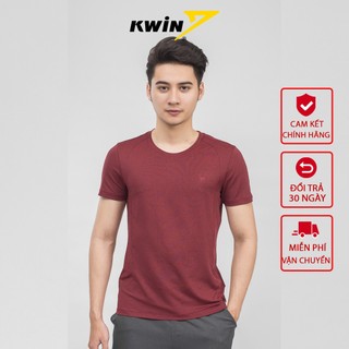 Áo thun nam kwin cổ tròn màu sắc nam tính đường viền chạy dọc thân tạo nét khỏe khoắn KTS012S9