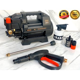 Máy rửa xe Osaka r1 2800w có chỉnh áp thế hệ mới tặng bình xịt bot tuyết ống nối súng dây 15m