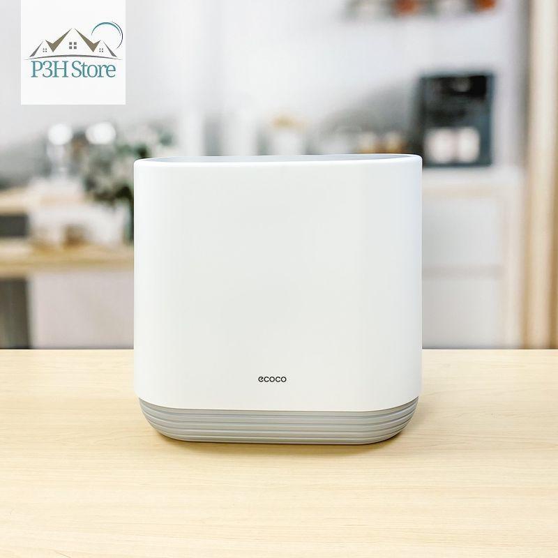 Thùng rác nhựa ECOCO dung tích 10L thiết kế nhỏ gọn dùng được ở nhiều không gian