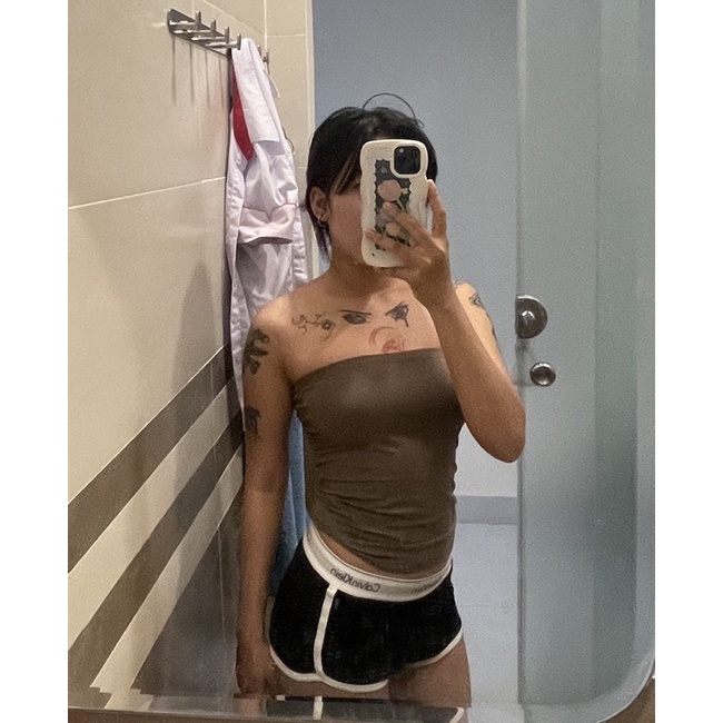 ÁO TUBY - ÁO QUÂY NGỰC - ÁO CROPTOP - SIÊU TÔN DÁNG CHẤT THUN LẠNH VẢI ÔM BODY