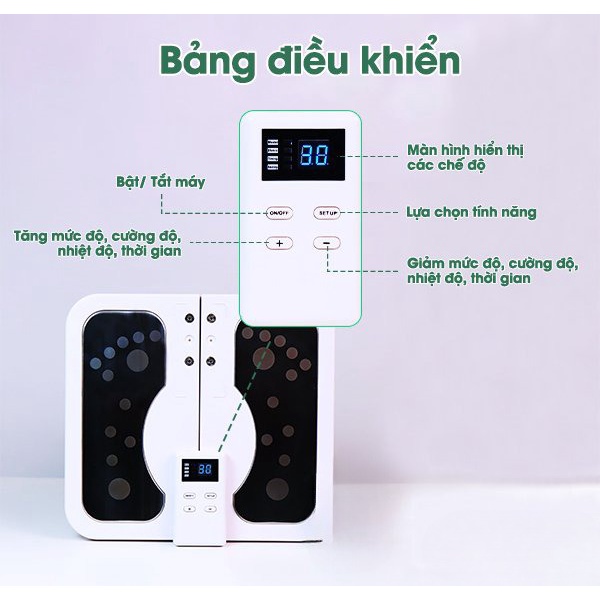 Máy massage bàn chân EMS ,máy massage xung điện trị liệu cho bàn chân,thư giãn giảm mêt mỏi,lưu thông máu