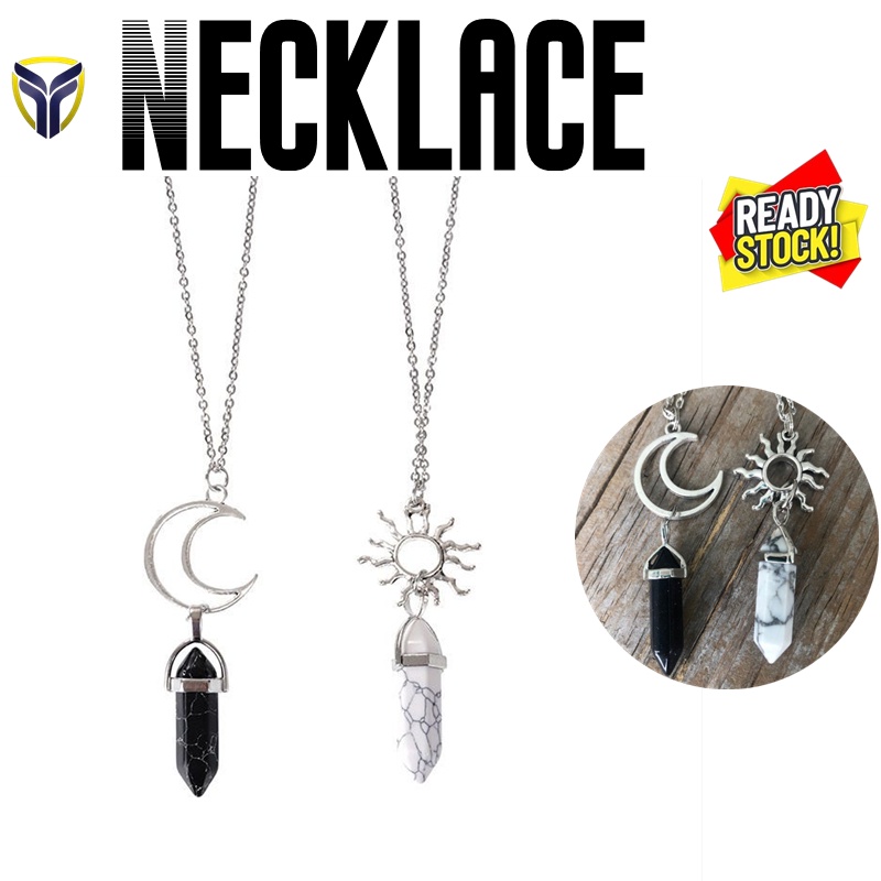 Vòng Cổ Choker Y2K Mặt Trời Mặt Trăng Mặt Trời Phong Cách Retro Cho Cặp Đôi