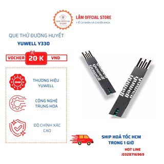 Que Thử Đường Huyết , máy đo đường huyết YUWELL Y330 dùng cho tất cả các máy đường huyết YUWELL hành chính hãng