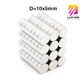 Nam châm đất hiếm 10x5mm từ tính mạnh