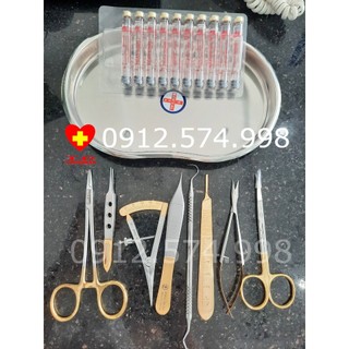 Bộ 10 món tiếu phẫu nhấn mí vàng cao cấp