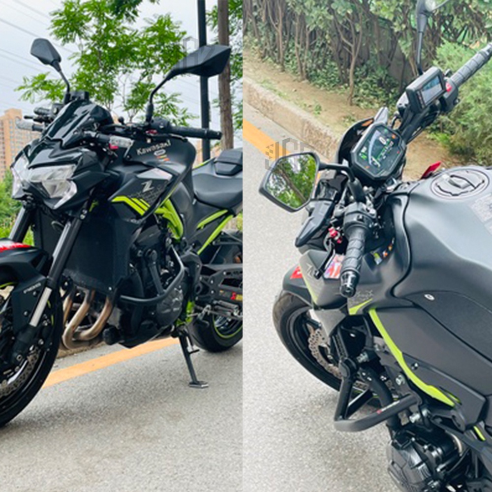 Gương Chiếu Hậu Góc Rộng Gắn Tay Lái Xe Mô Tô Kawasaki Z400 Z1000 Z900 Z650 M10