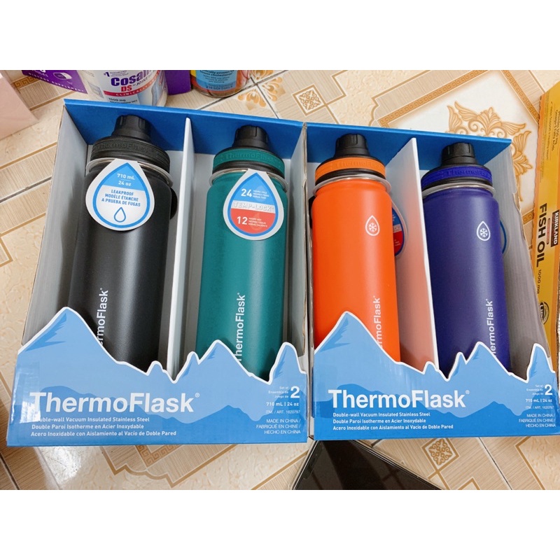 (bill costco Mỹ) bình giữ nhiệt ThermoFlask bình Thermo giữ nhiệt 710ml