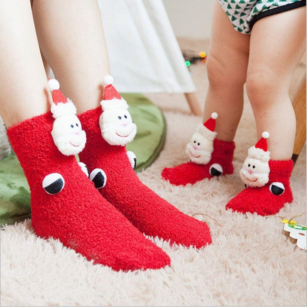 AROMA Vớ Nữ In Họa Tiết Giáng Sinh Dễ Thương Phong Cách Harajuku Nhật Bản