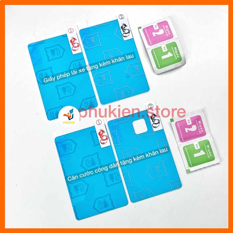 Kính cường lực 9H bảo vệ cho Căn cước công dân - CCCD gắn chíp bao bể vỡ chống xước - chống nước - chống vân tay