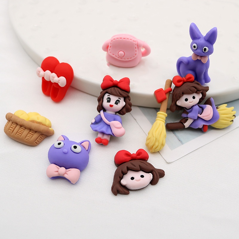 Phụ Kiện Trang Trí Giày Hình Hoạt Hình Kiki S Delivery Croc Jibbits Phù Thủy Jibitz Charm Jibits