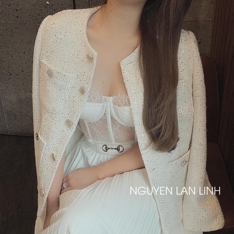 Áo lót ren Croptop thiết kế Bralette có gọng nẹp cao cấp