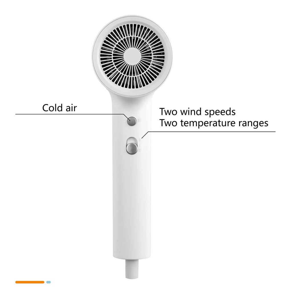 Máy sấy tóc Bomidi HD1 mini gấp gọn, tạo kiểu 2 chiều nóng lạnh Công suất 1600W
