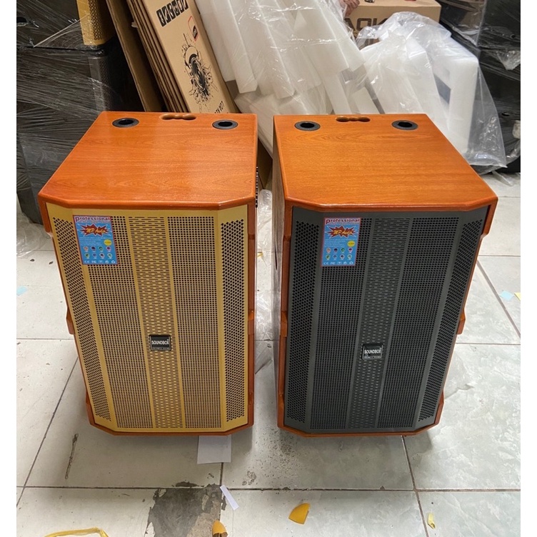 Loa kéo di động SOUNDBOX 815 - Dàn karaoke ngoài trời bass 4 tấc, Thùng gỗ cao cấp cho âm thanh mạnh mẽ, chân thực