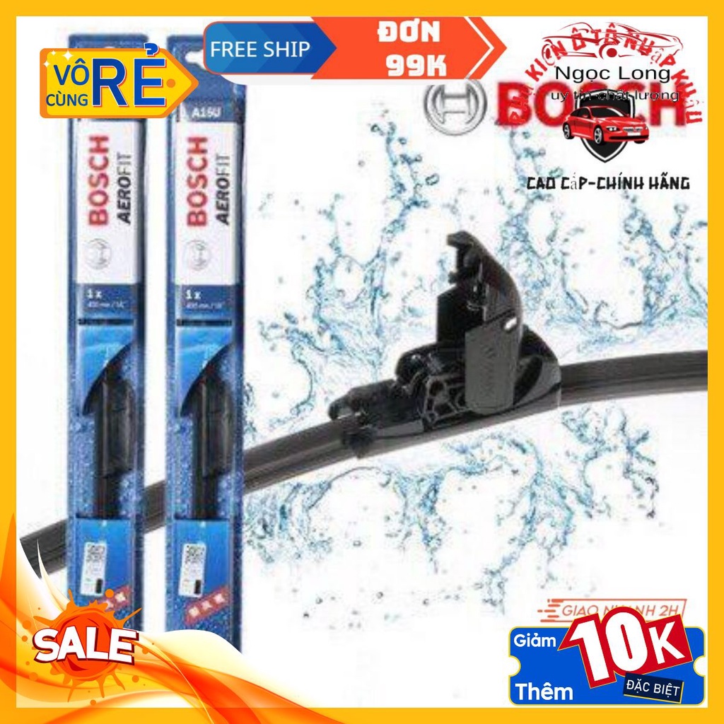 Gạt Mưa Ô Tô chính hãng ⚡️HÀNG CAO CẤP⚡️ BOSCH Mềm Siêu Sạch BOSCH AEROFIT Chính Hãng an toàn tiện lợi