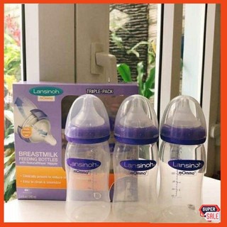 Bình sữa 𝐋𝐀𝐍𝐒𝐈𝐍𝐎𝐇 𝐌𝐎𝐌𝐌𝐀 160ml/240ml (chọn size núm)