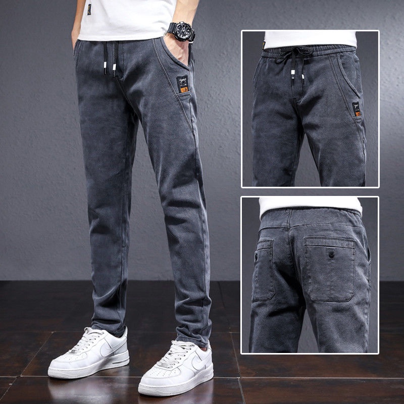 Seluar Quần Jean Nam lelakipants Lưng Thun Ôm Dáng Phong Cách Doanh Nhân Mới