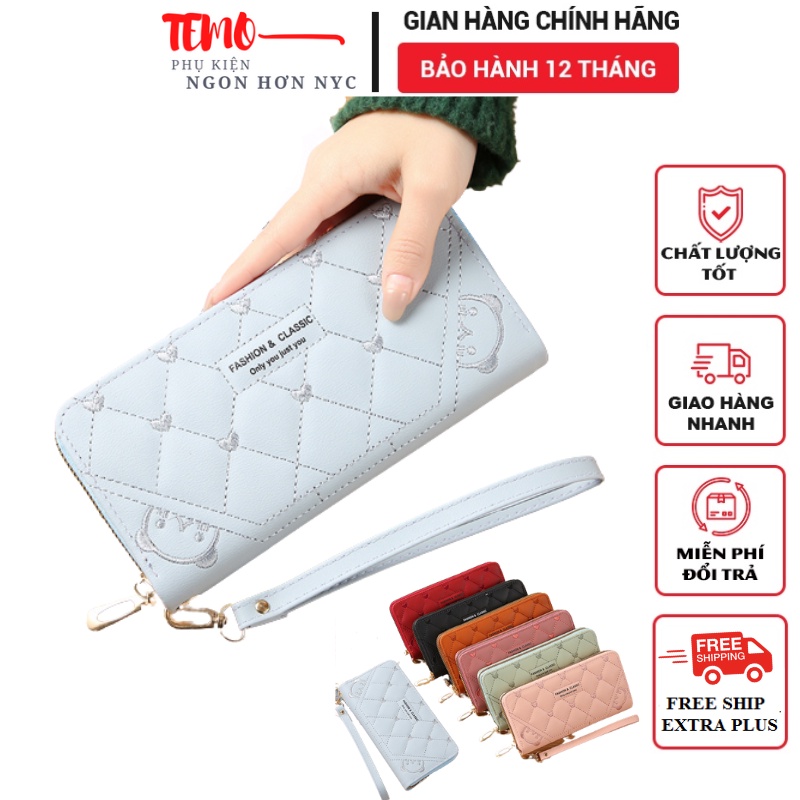Ví nữ nhiều ngăn dáng dài cầm tay đựng tiền mini thời trang cao cấp giá rẻ TEMO81 ||TM03