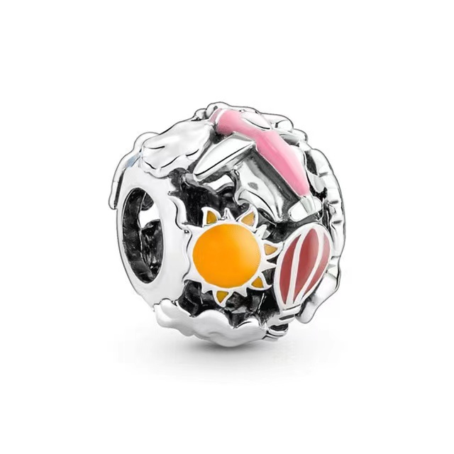 Hạt Charm Mạ Bạc 925 Dùng Làm Trang Sức DIY