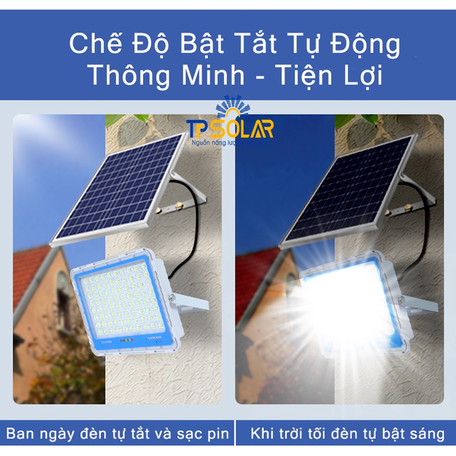 Đèn Pha Năng Lượng Mặt Trời Led Kim Cương Chống Chói Chống Lóa TP Solar TP-G300 Công Suất 300W TPSOLAR