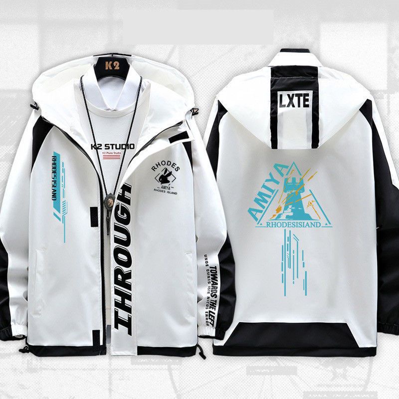 Arknights Tomorrow's Ark game W character impressions around the jacket students spring and autumn casual sports jacket men and women