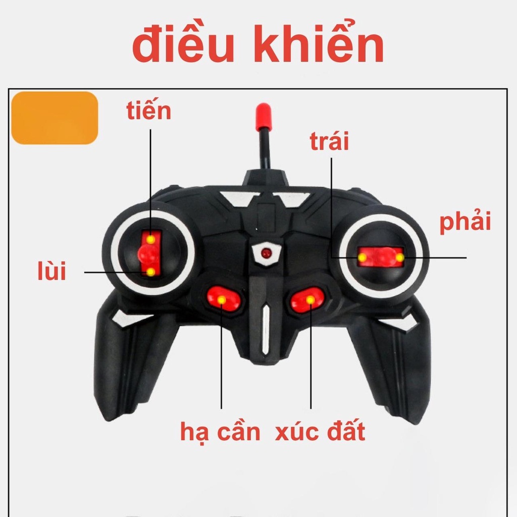Xe tăng điều khiển từ xa đồ chơi cho bé trai pin sạc có âm thanh đèn led, quà tặng sinh nhật cho bé