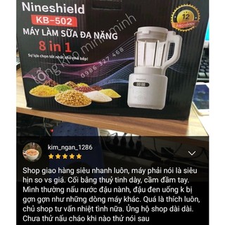 [Nhập Khẩu- BH 12th] Máy làm sữa hạt, máy làm sữa đậu nành Nineshield / CREEN