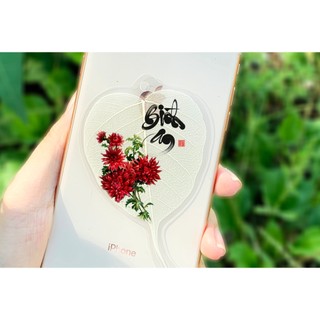 Lá Bồ Đề Bình An ( mẫu in hoa)