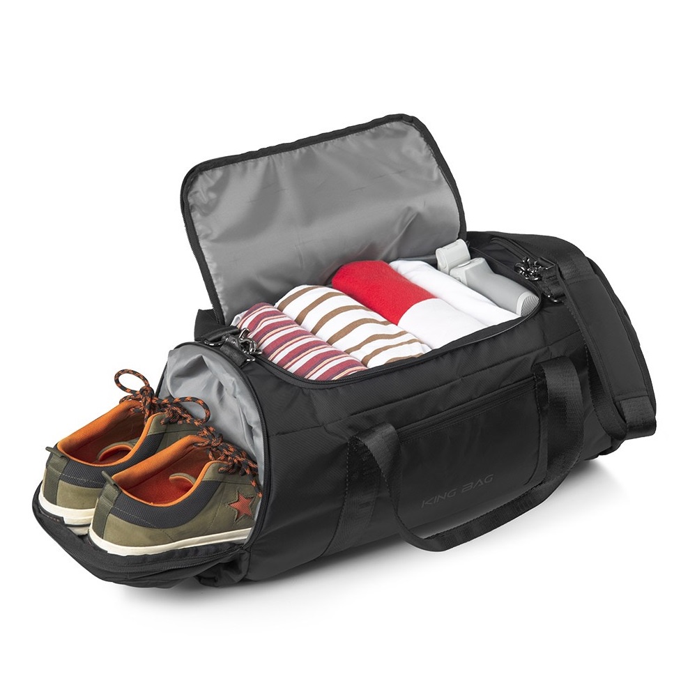 Túi du lịch Kingbag Sky vải trượt nước, sức chứa lớn, có ngăn để giày - Hàng Chính Hãng