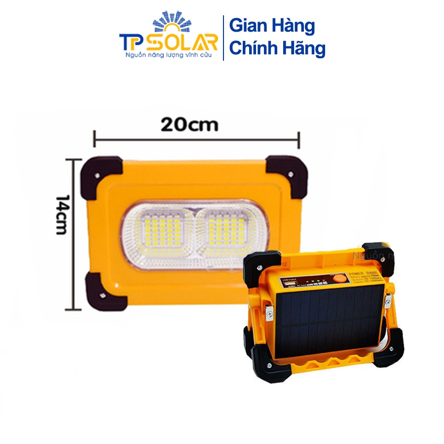 Đèn Đa Năng Cầm Tay Năng Lượng Mặt Trời TP Solar TP-X30 TP-X60 Công Suất 30W 60W Sạc Pin Cho Điện Thoại