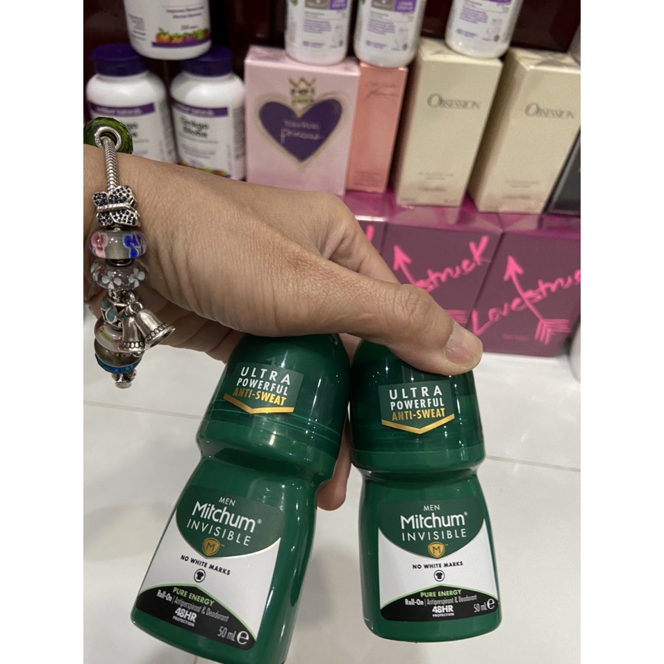 Lăn khử mùi MITCHUM for Men Anti-Perspirant Deodorant Roll On Pure Energy 1 đánh giá