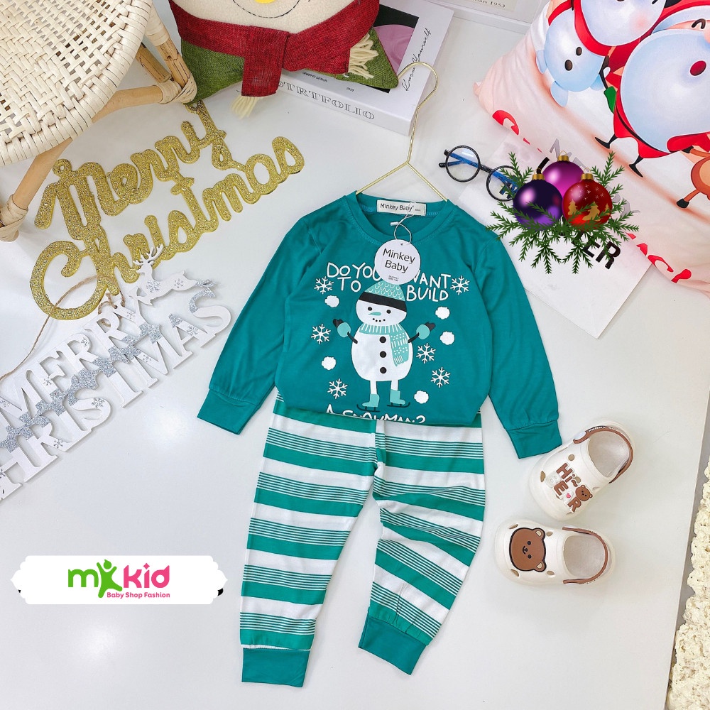 Đồ Giáng Sinh Cho Bé 6-26KG 💖 Bộ NOEL Cho Bé Trai Bé Gái 💖 Chất Cotton Lạnh dày dặn và giử ấm tốt cho bé . .