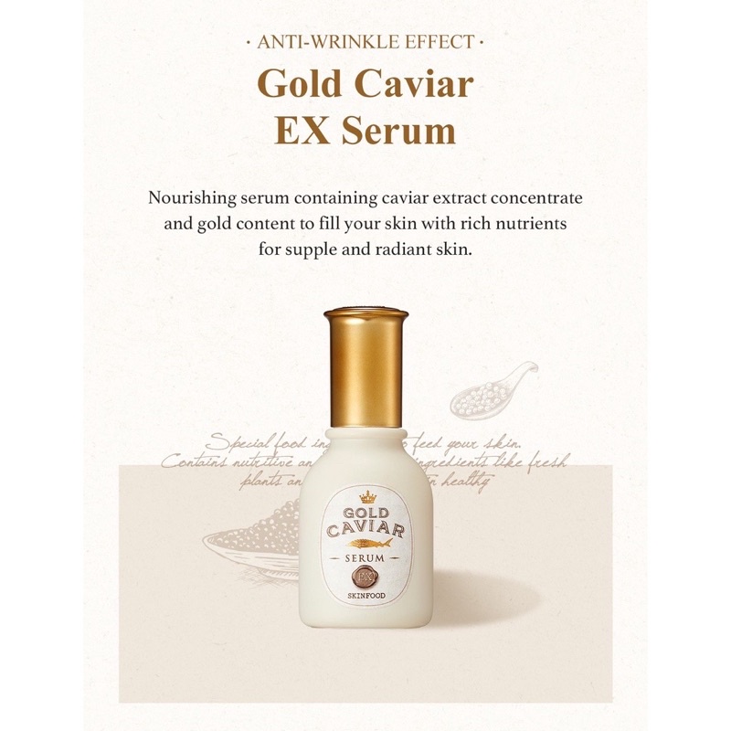 Tinh chất SKINFOOD GOLD CAVIAR EX SERUM