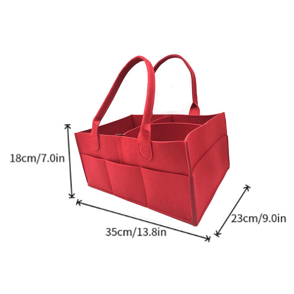 Giỏ Đựng Tã Lót Đồ Dùng Em Bé Bằng Vải Nỉ Nhỏ Gọn Tiện Dụng